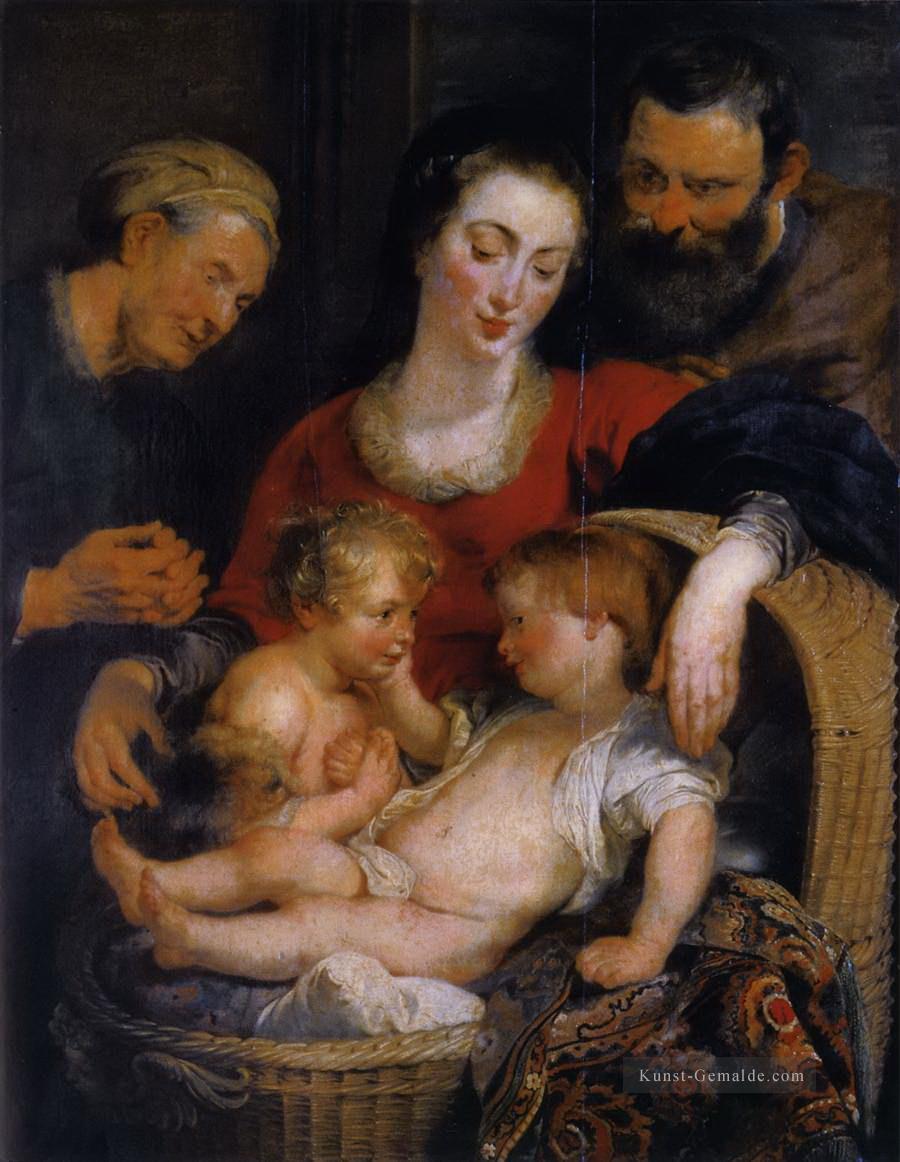 die heilige Familie mit St Elizabeth 1615 1 Peter Paul Rubens Ölgemälde